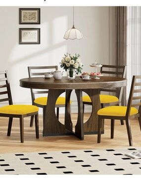 Dining Room Velvet Seat Covers - Mustard Yellow (4-pack)